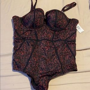 Leopard swim suit one piece